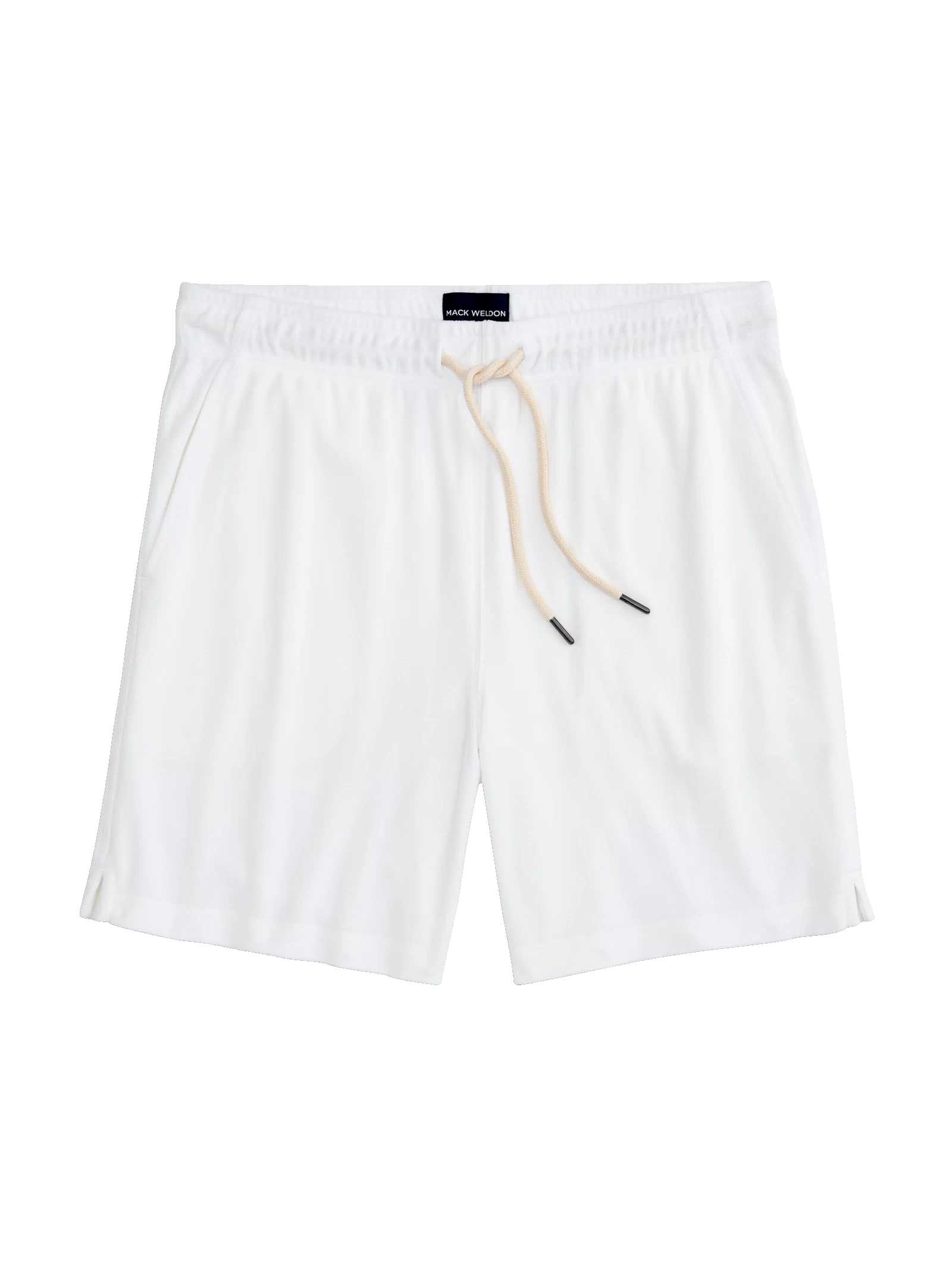 Front view of Terry Cloth Short in Bright White