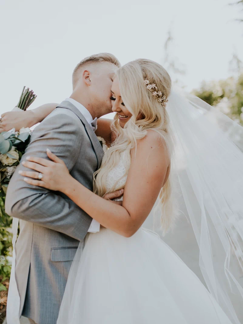 The Blanca wedding veil by Blanca Veils, handmade in Texas