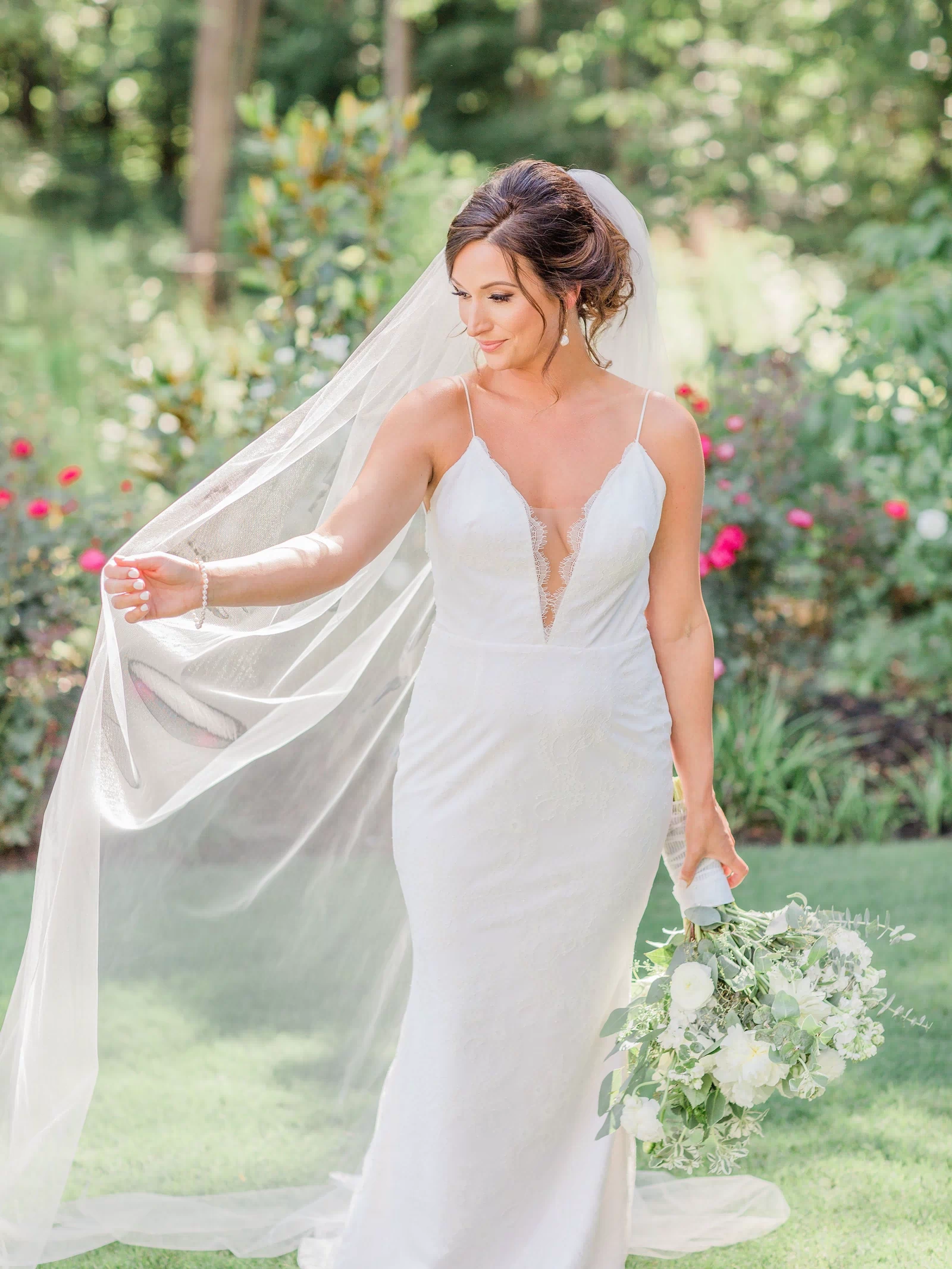 The Blanca handmade wedding veil by Blanca Veils