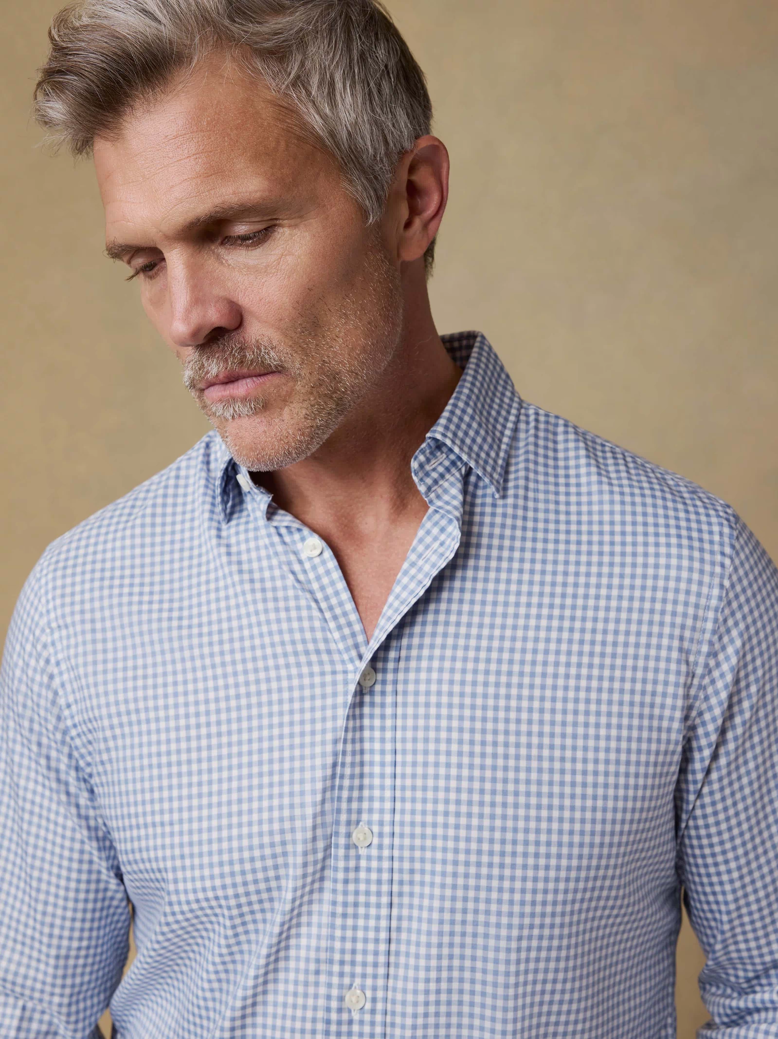  | The Movement™ Shirt - Light Blue Gingham | Faherty Brand
