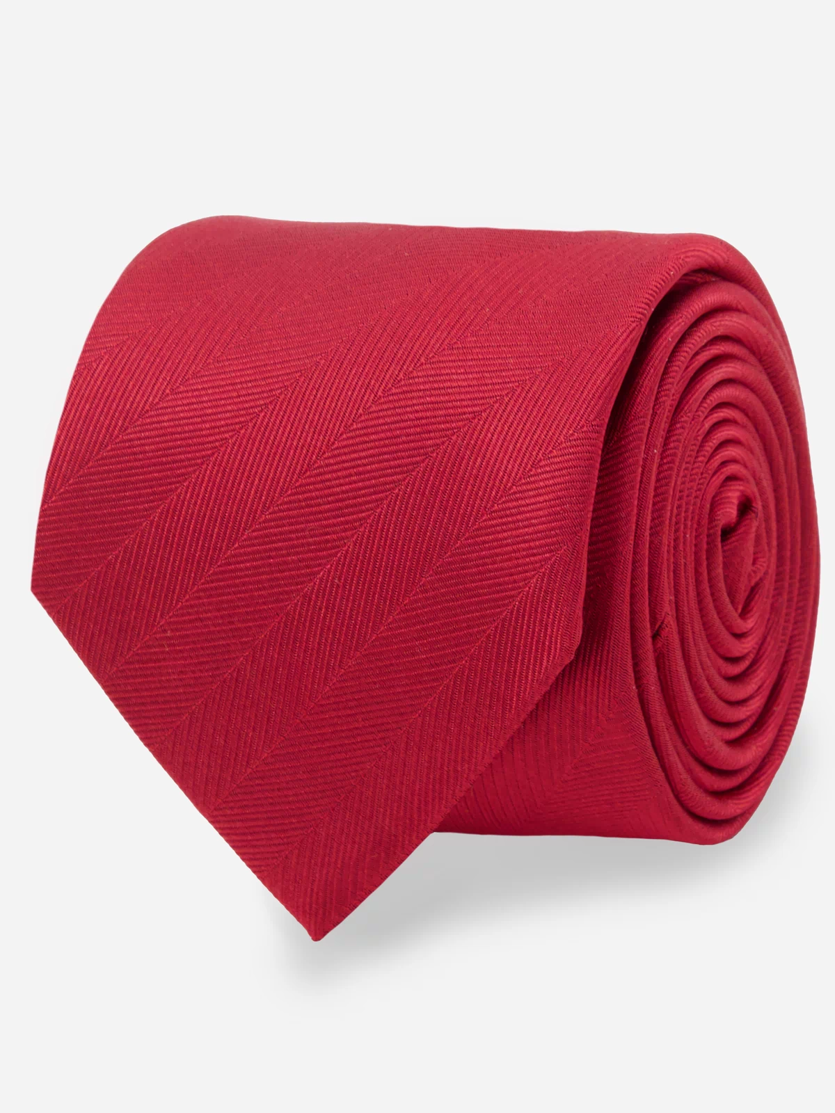 Herringbone Vow Red Tie