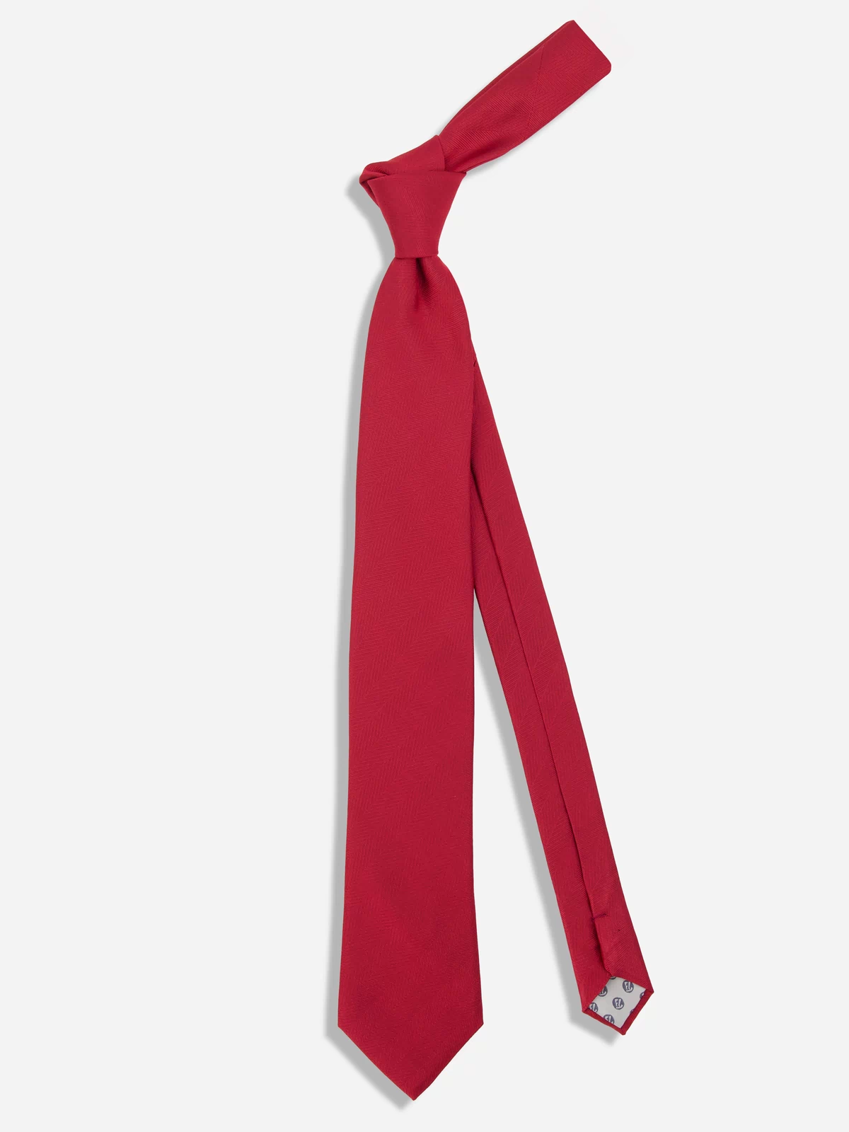 Herringbone Vow Red Tie Layflat Image