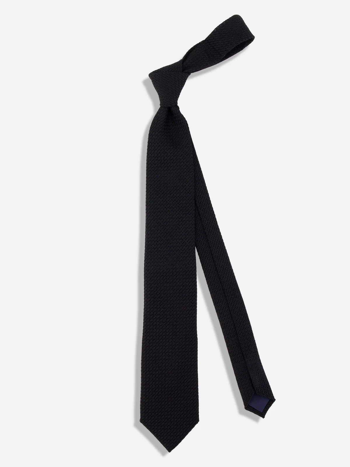 Solid Grenadine Black Tie Layflat Image