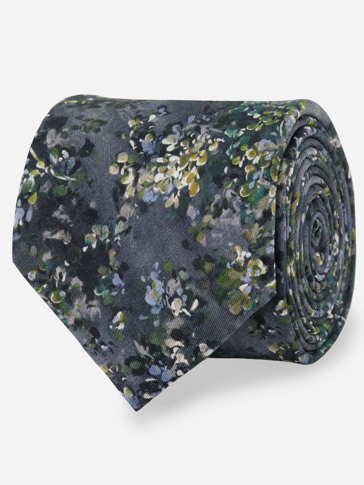 Kelly Ventura x The Tie Bar Boxwood Floral Black Tie