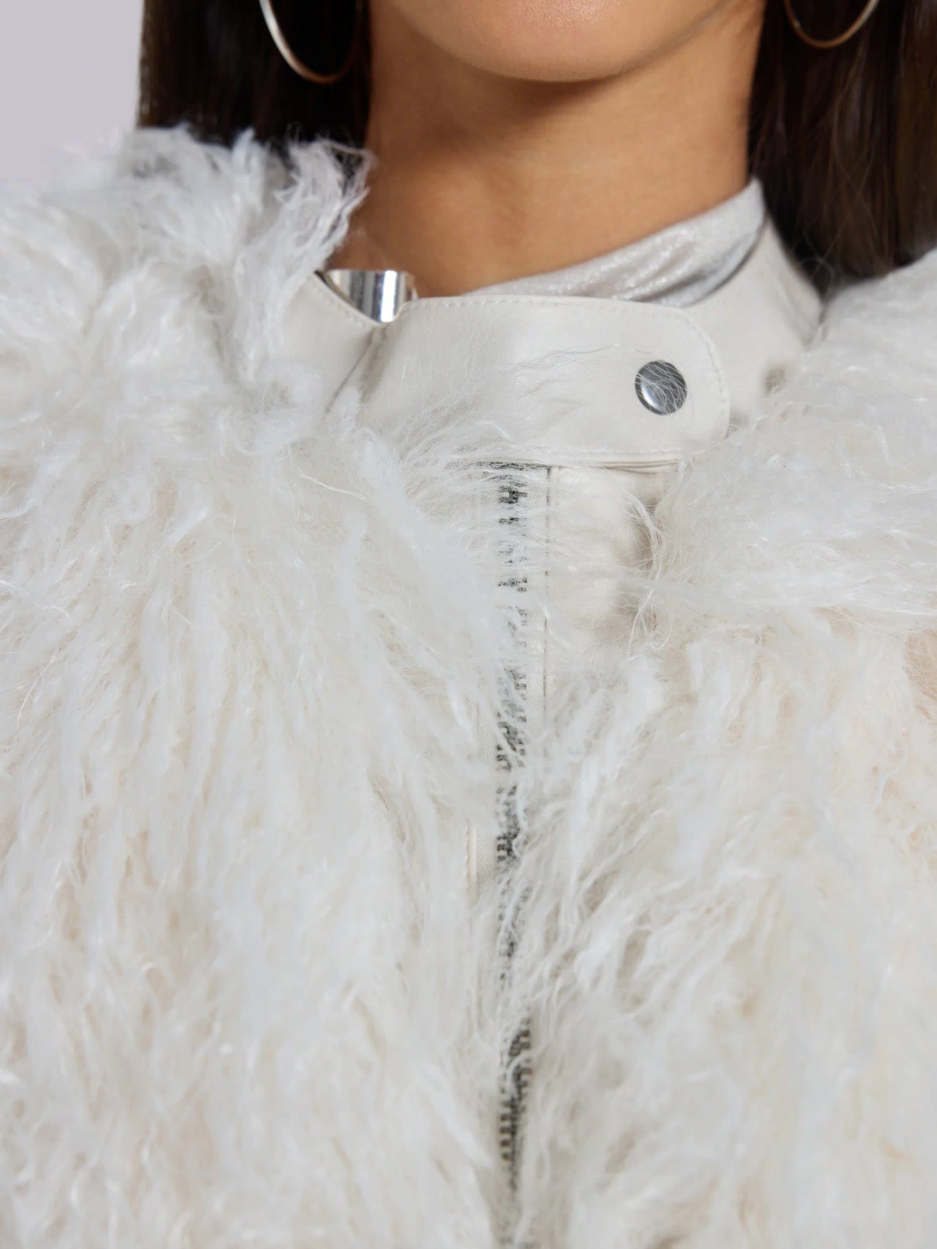 Tilia Faux Mongolian Fur Gilet – view 3