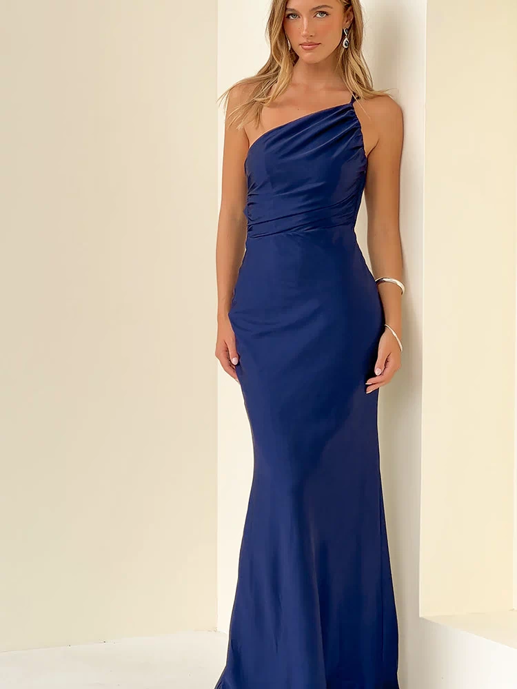 Tina Navy Formal Maxi Dress