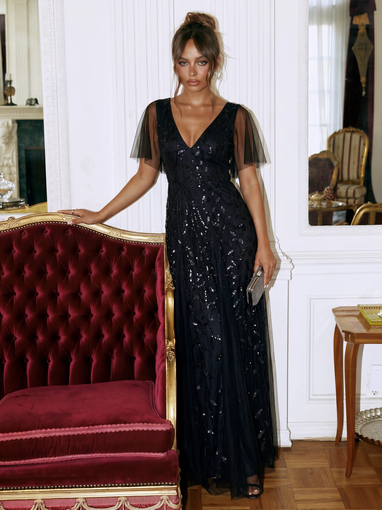 Top Picks Black Evening Gowns #style_EE00736BK