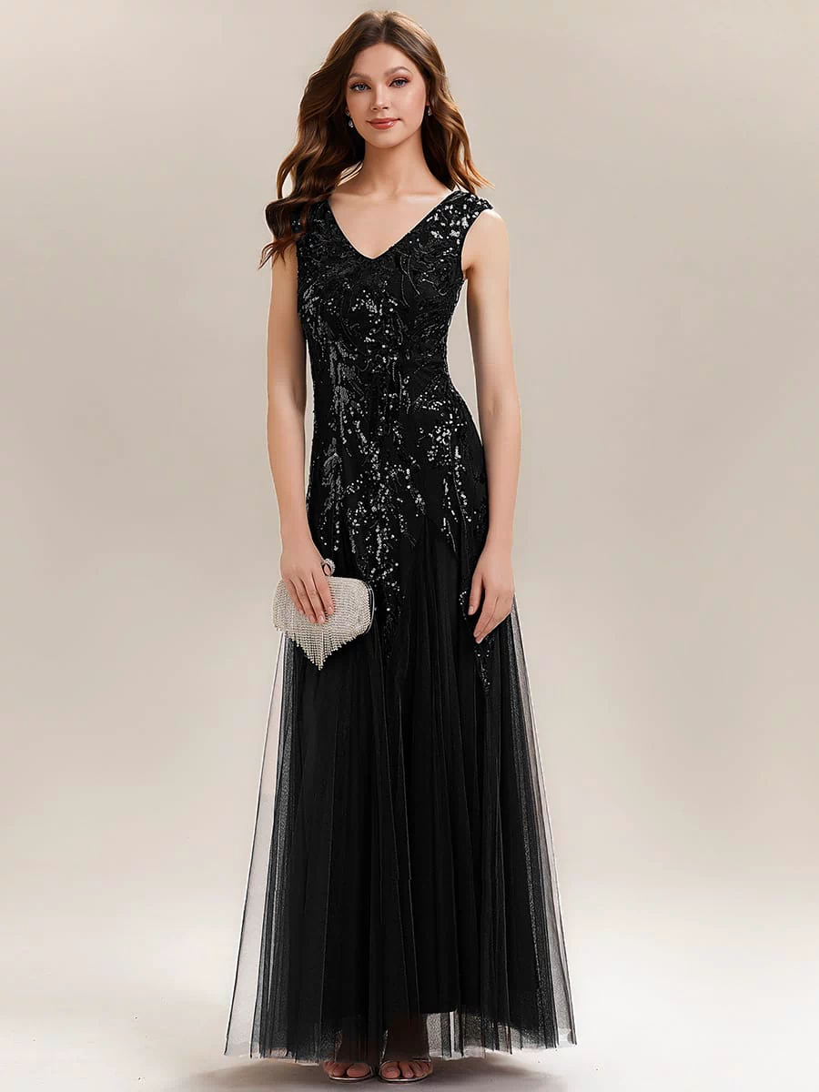 Top Picks Black Evening Gowns #style_EE02559BK