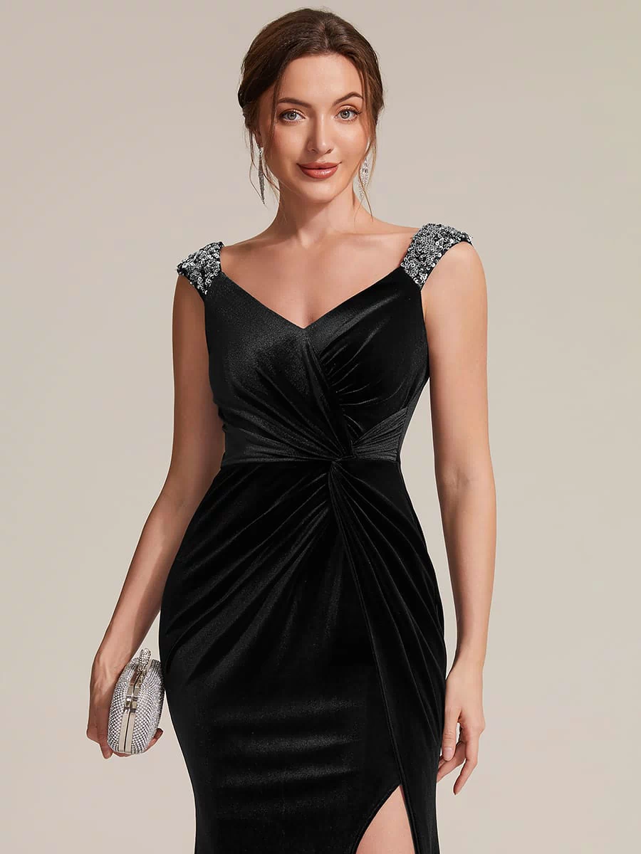 Top Picks Black Evening Gowns #style_EE03023BK