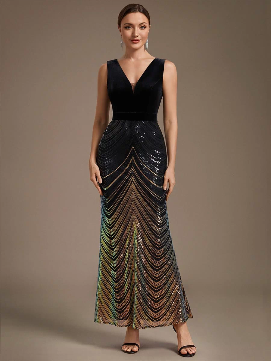 Top Picks Black Evening Gowns #style_EE02788KG