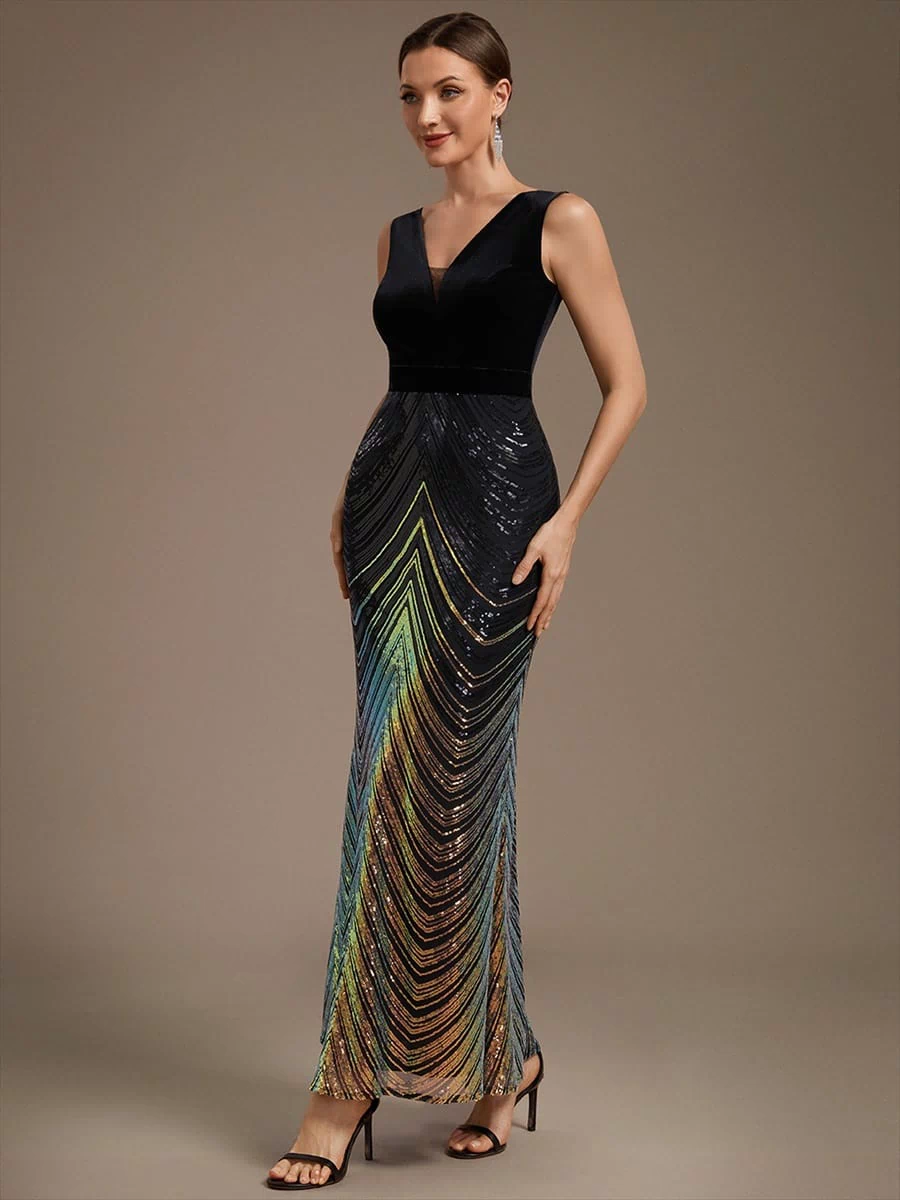Top Picks Black Evening Gowns #style_EE02788KG