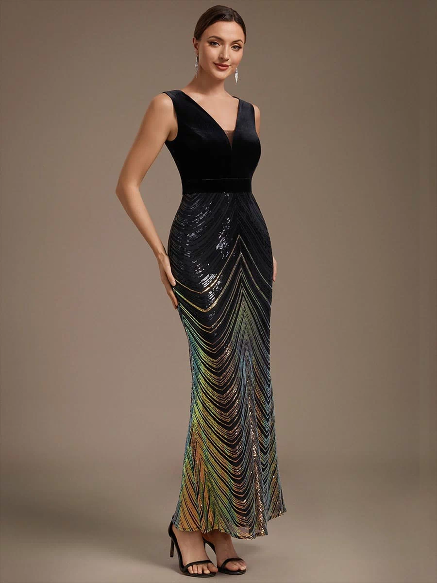 Top Picks Black Evening Gowns #style_EE02788KG
