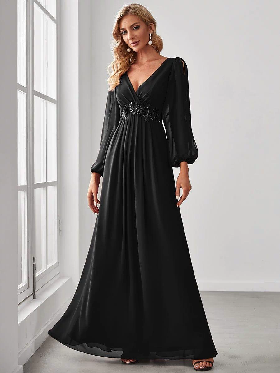 Top Picks Black Evening Gowns #style_EP00461BK
