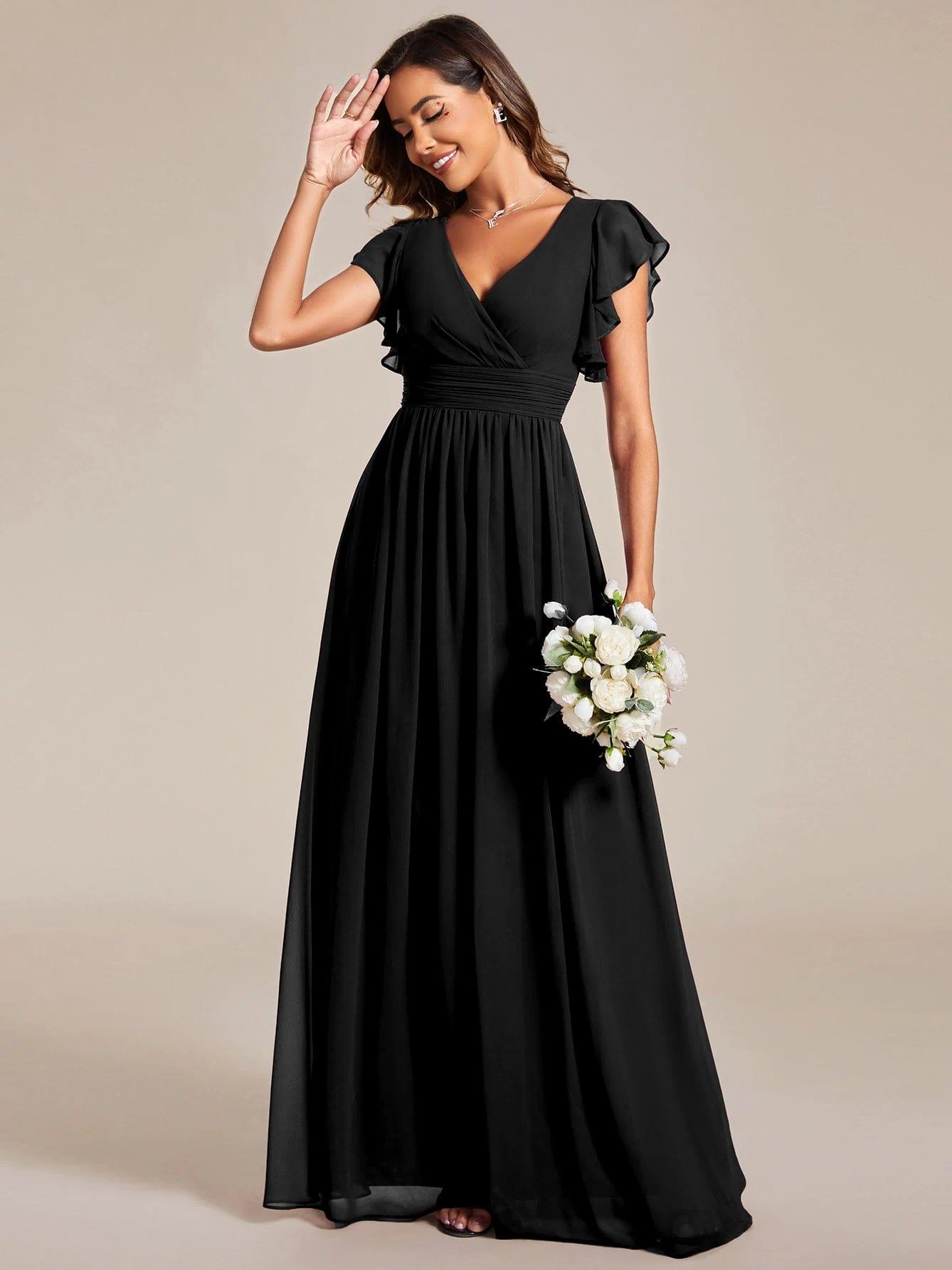 Top Picks Black Evening Gowns #style_ES01819BK