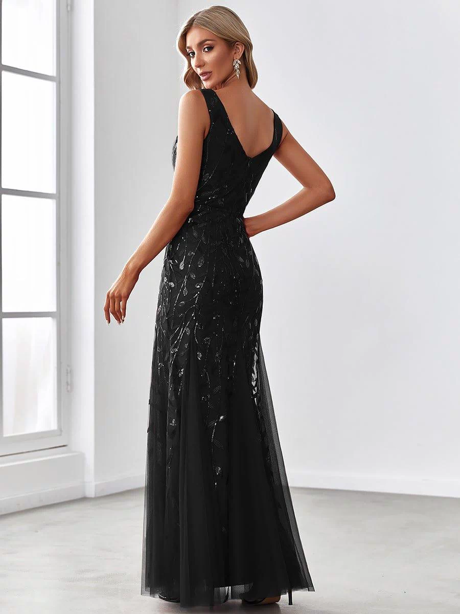 Top Picks Black Evening Gowns #style_EP07886BK