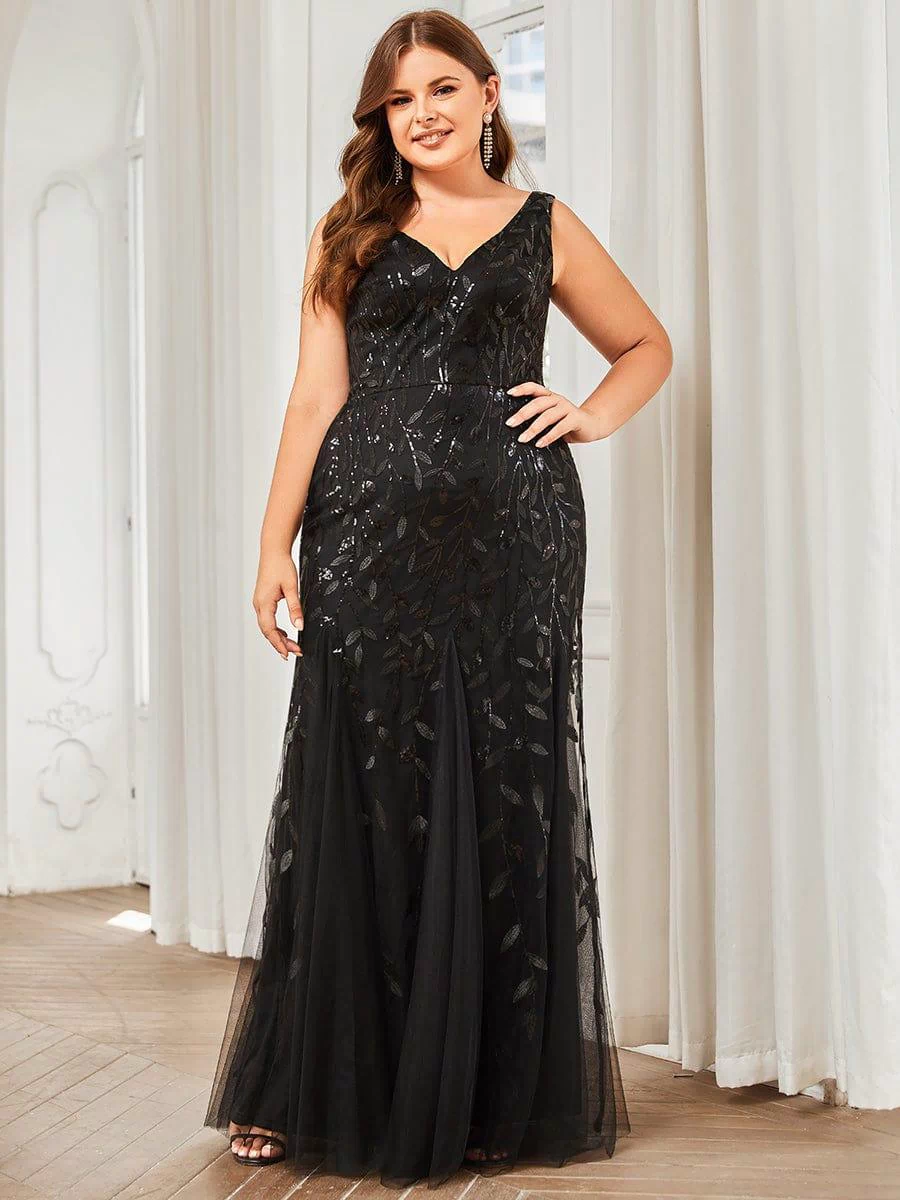 Top Picks Black Evening Gowns #style_EP07886BK