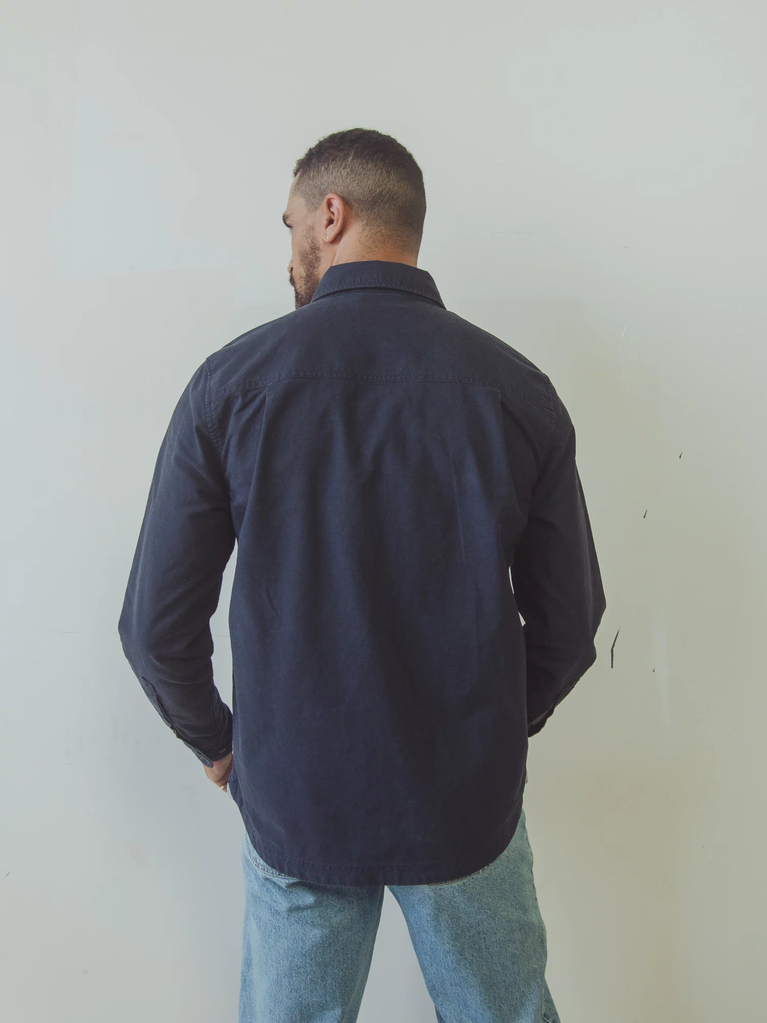 Tradesman Button Down Oxford Cloth Shirt Mens Dark Navy