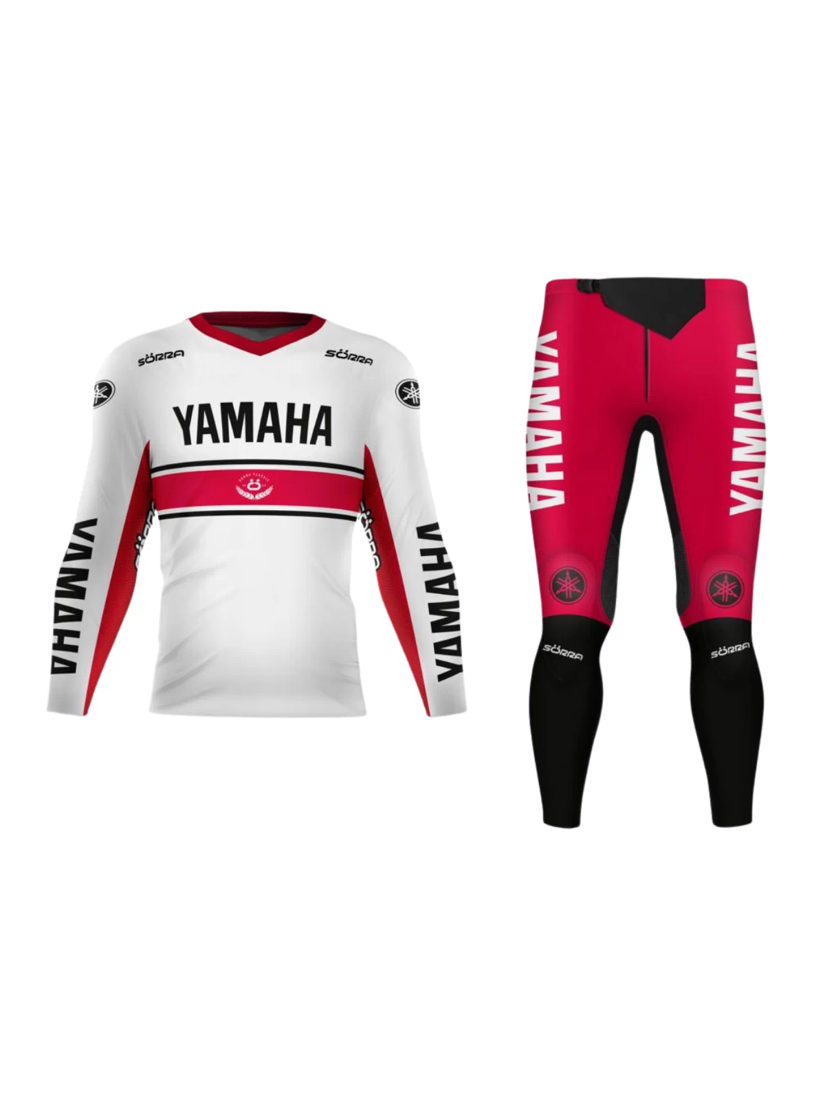 Trial Clothing Set 2 Custom Yamaha White