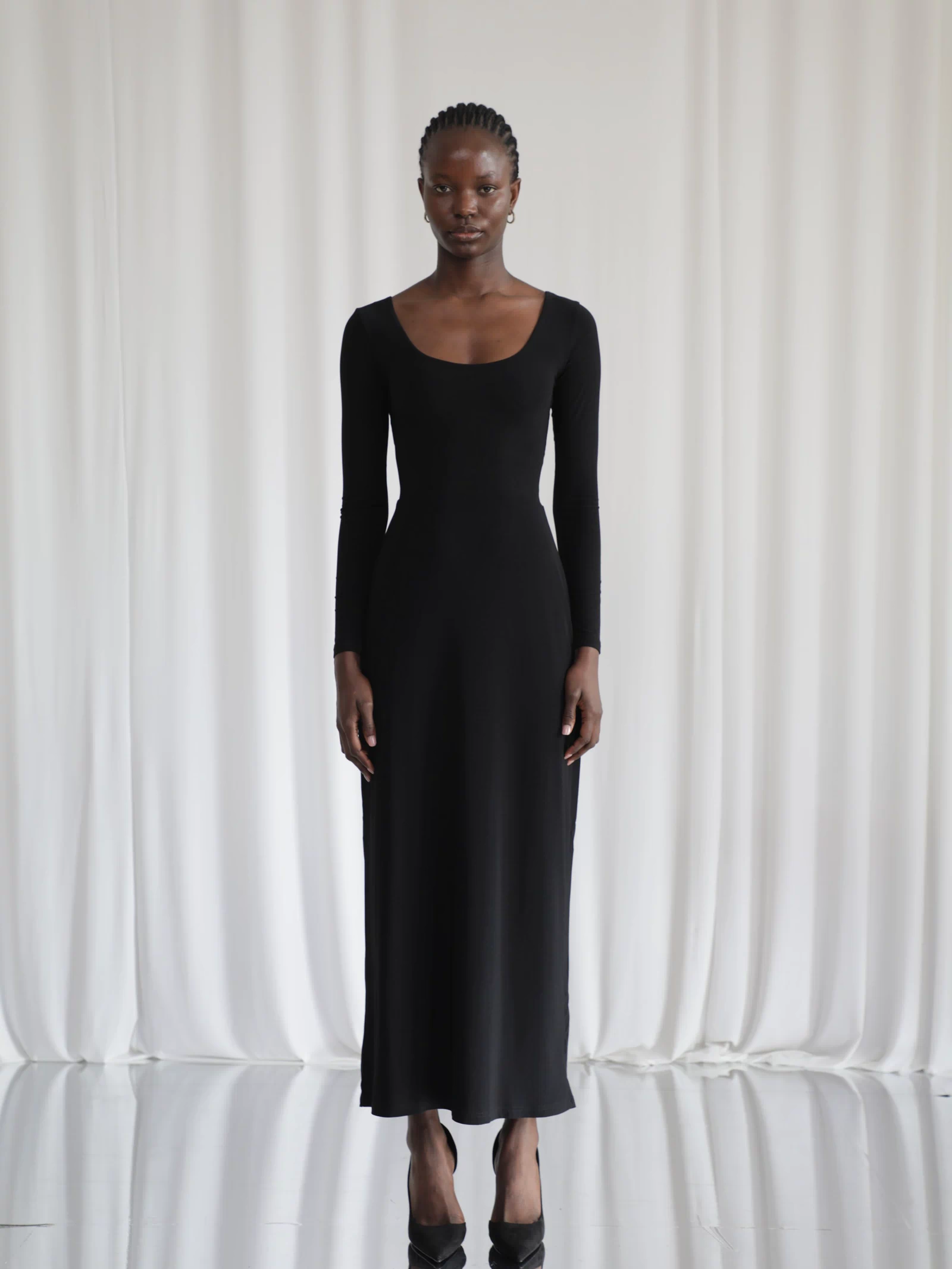 Walter Reversible Neckline Maxi Dress