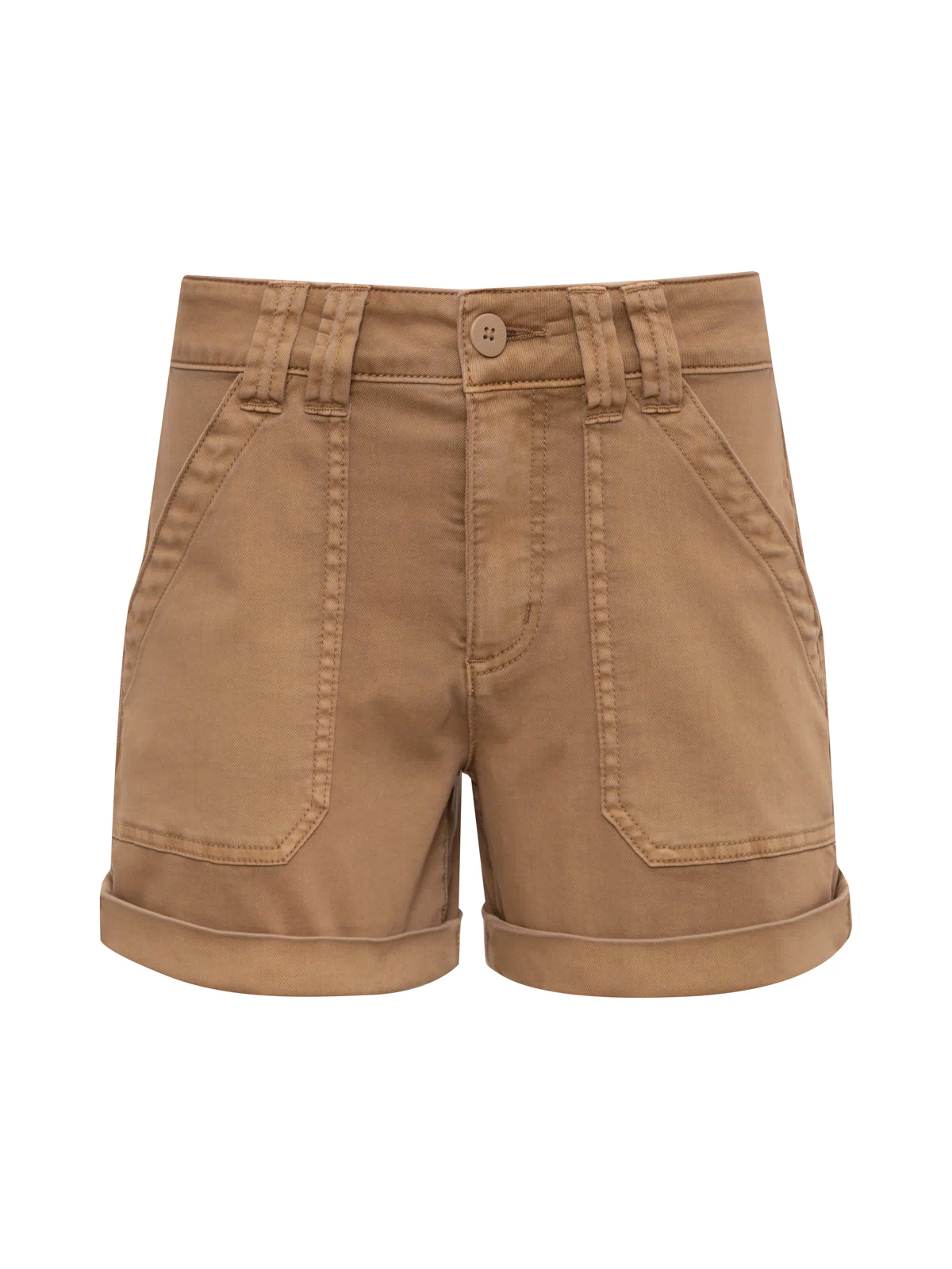 Brown shorts on a white background