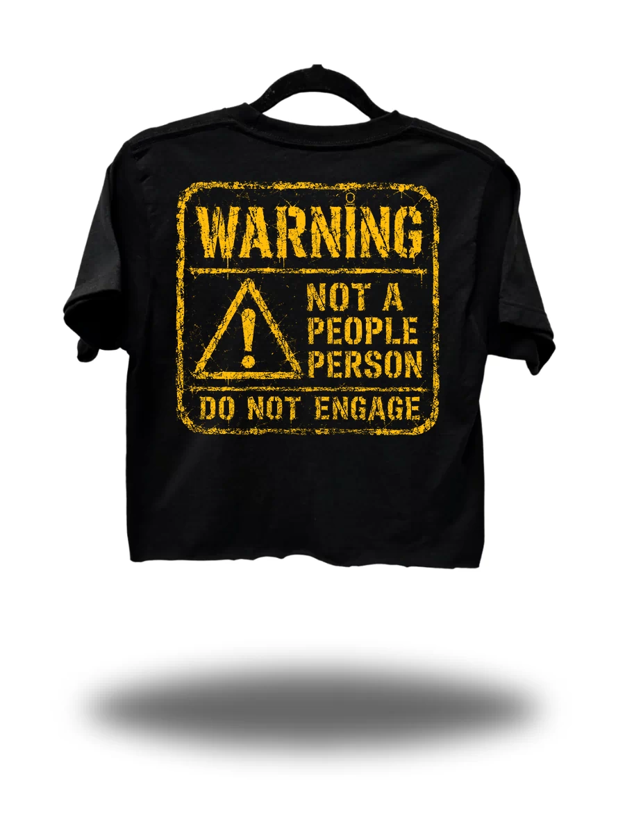 WARNING CROP TOP