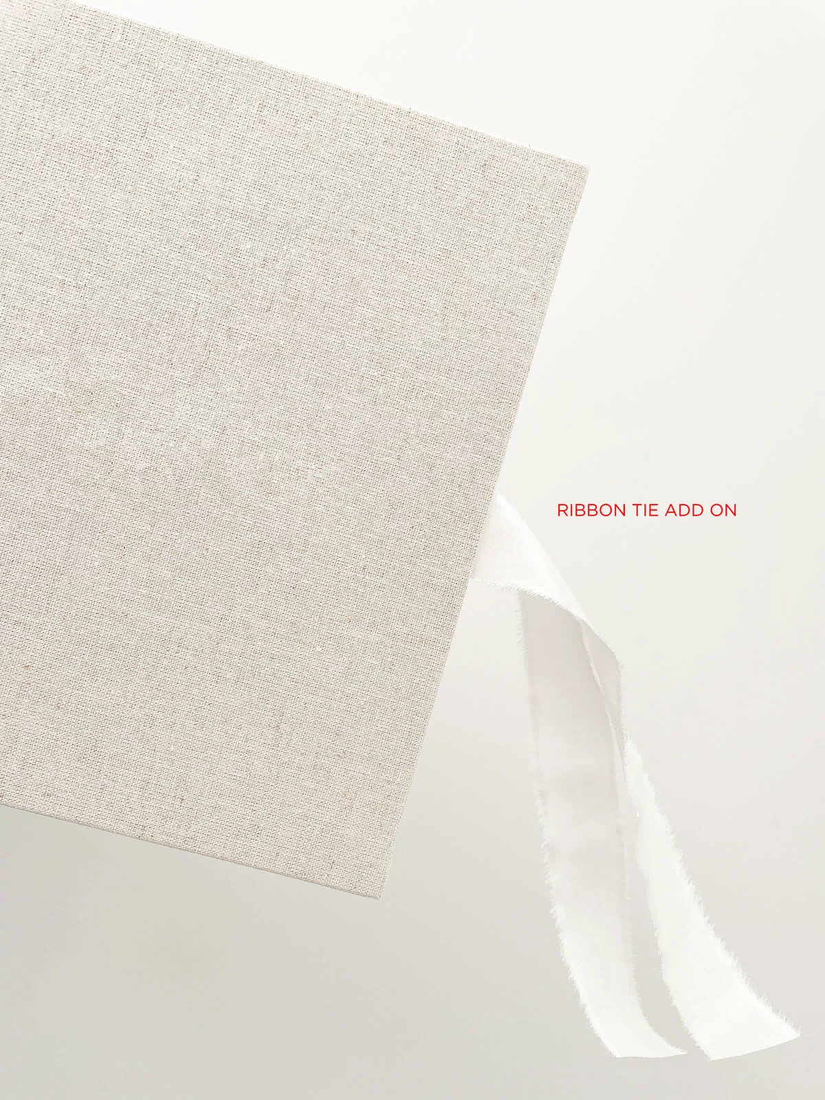 Minimalistic Linen Wedding Guest Book - Vorfreude Stationery