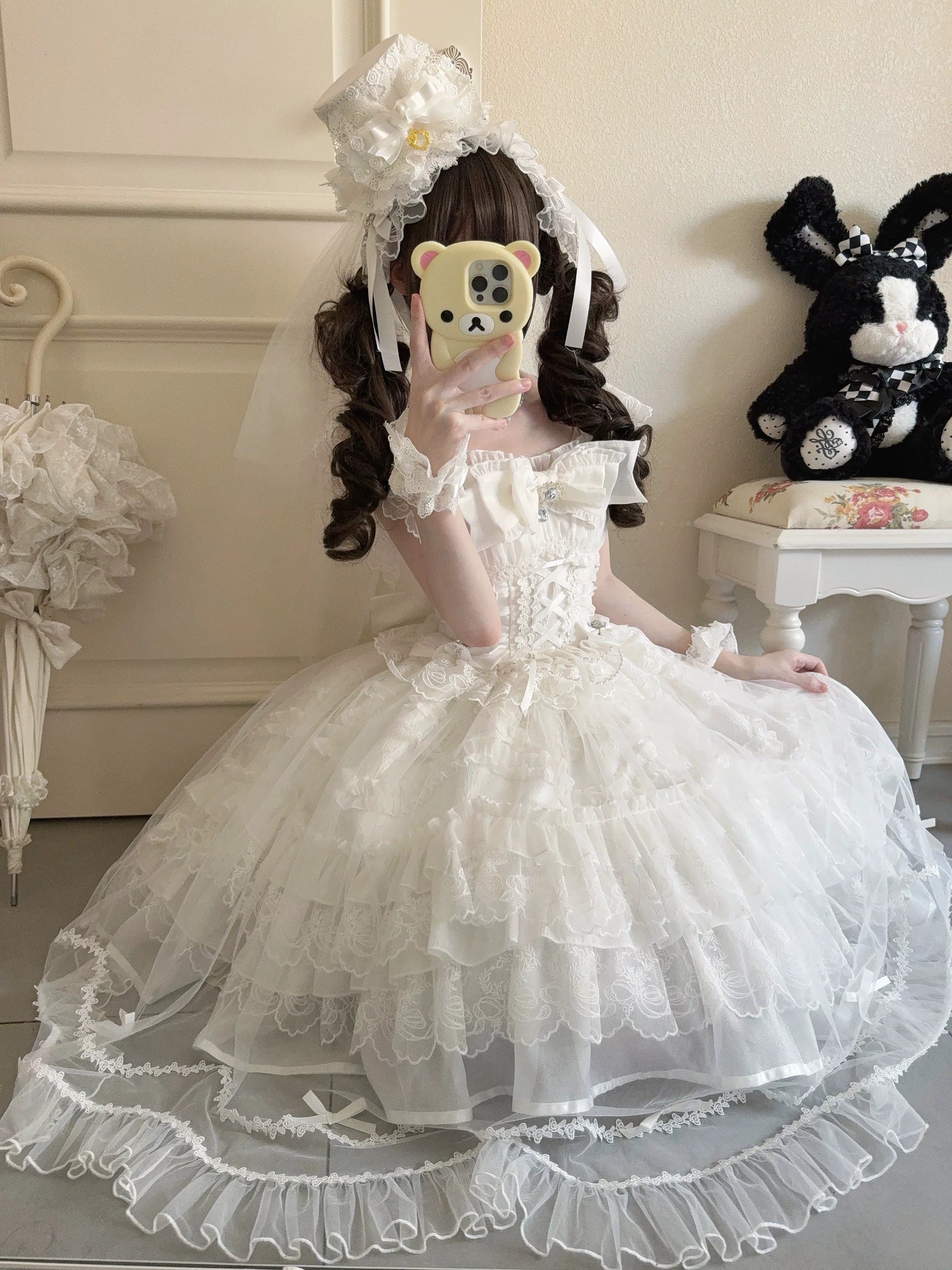 Eternal Vow - Wedding Lolita JSK, Detachable Overlay