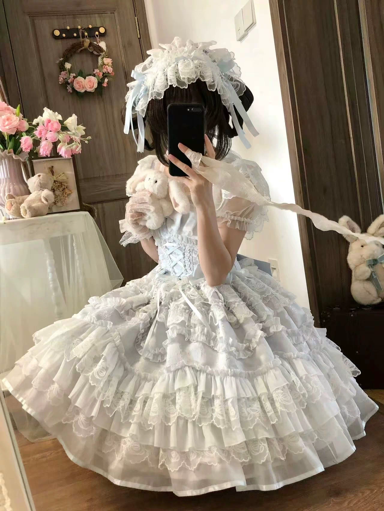Eternal Vow - Wedding Lolita JSK, Detachable Overlay