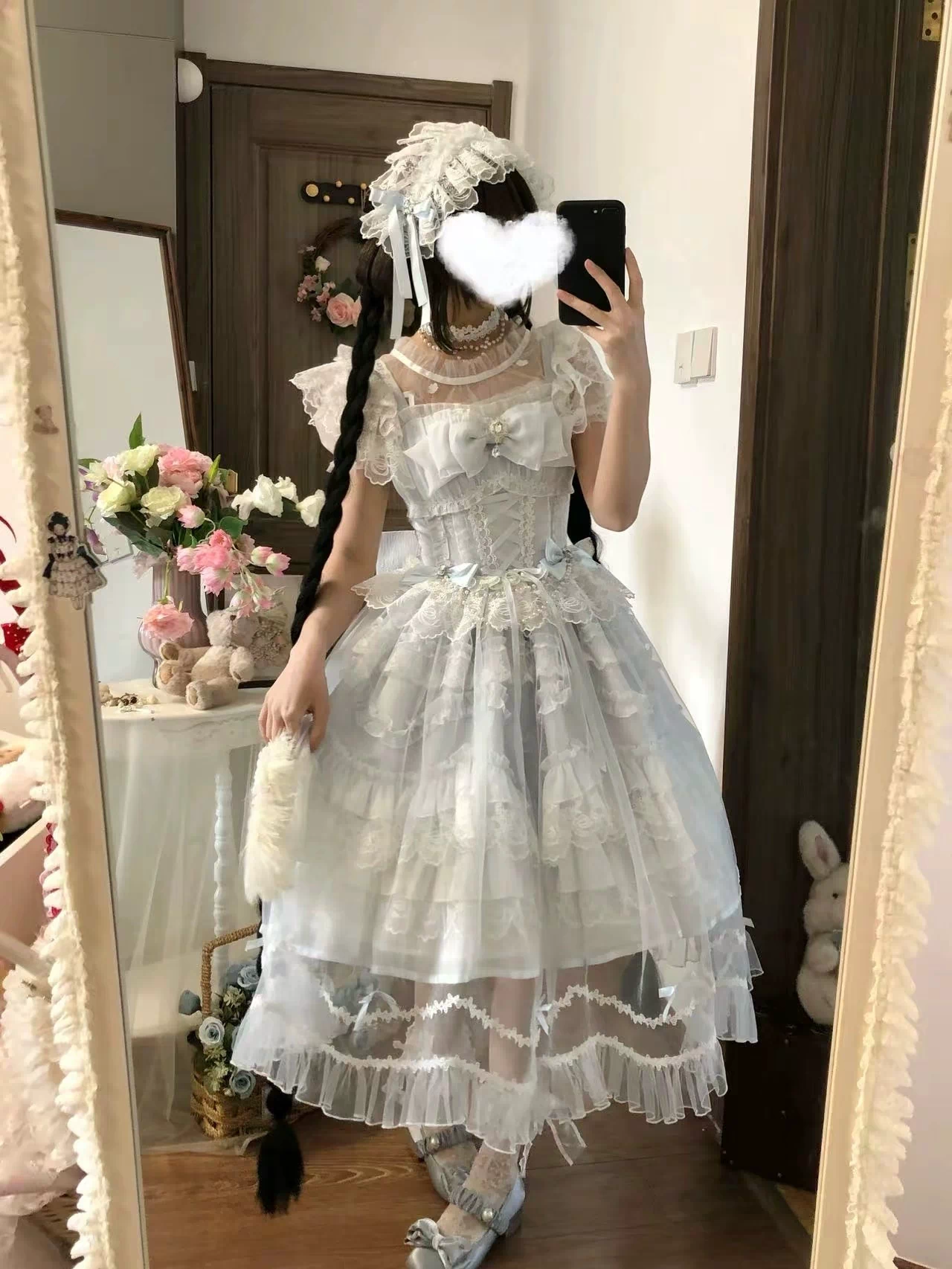 Eternal Vow - Wedding Lolita JSK, Detachable Overlay