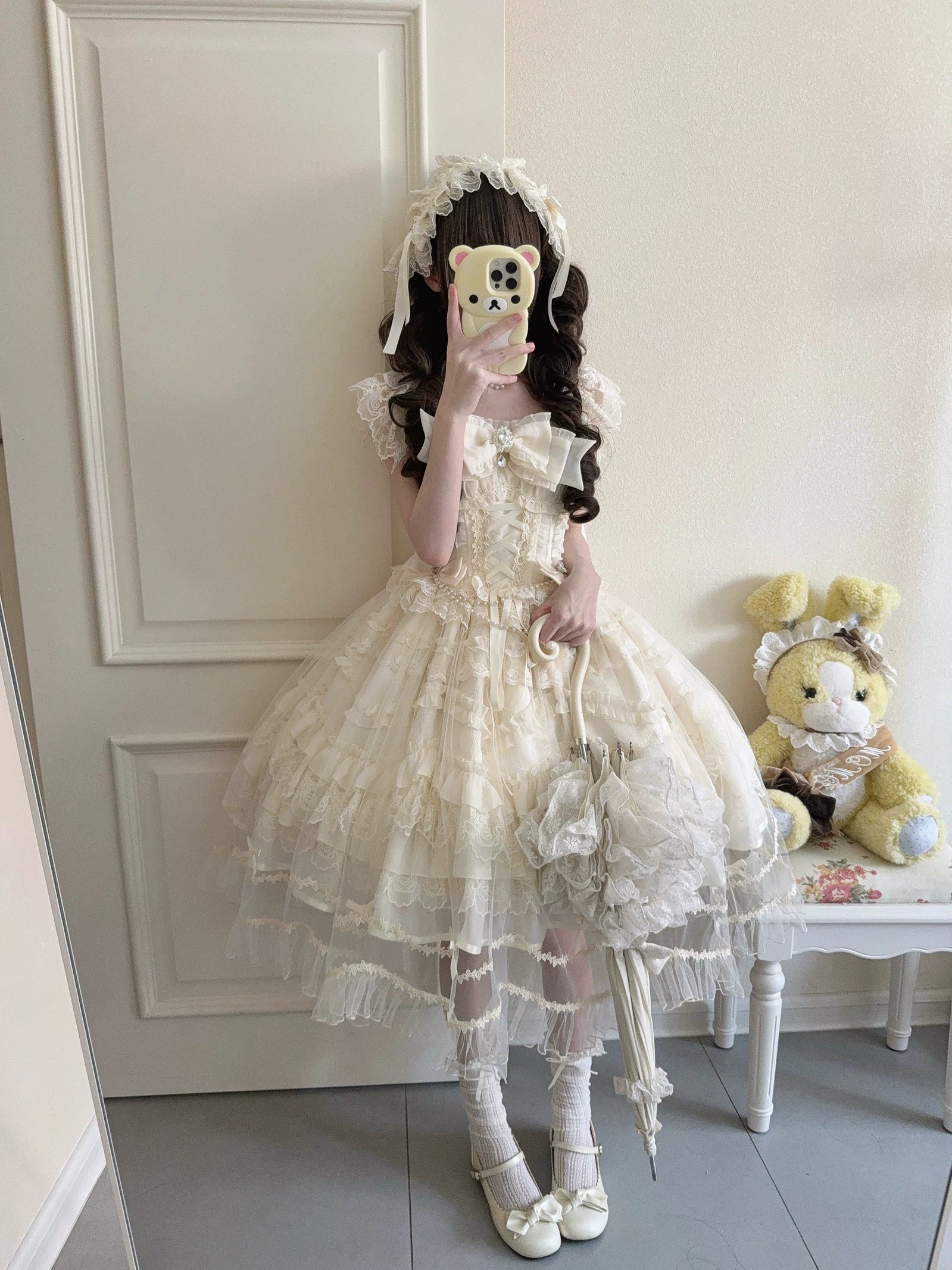Eternal Vow - Wedding Lolita JSK, Detachable Overlay