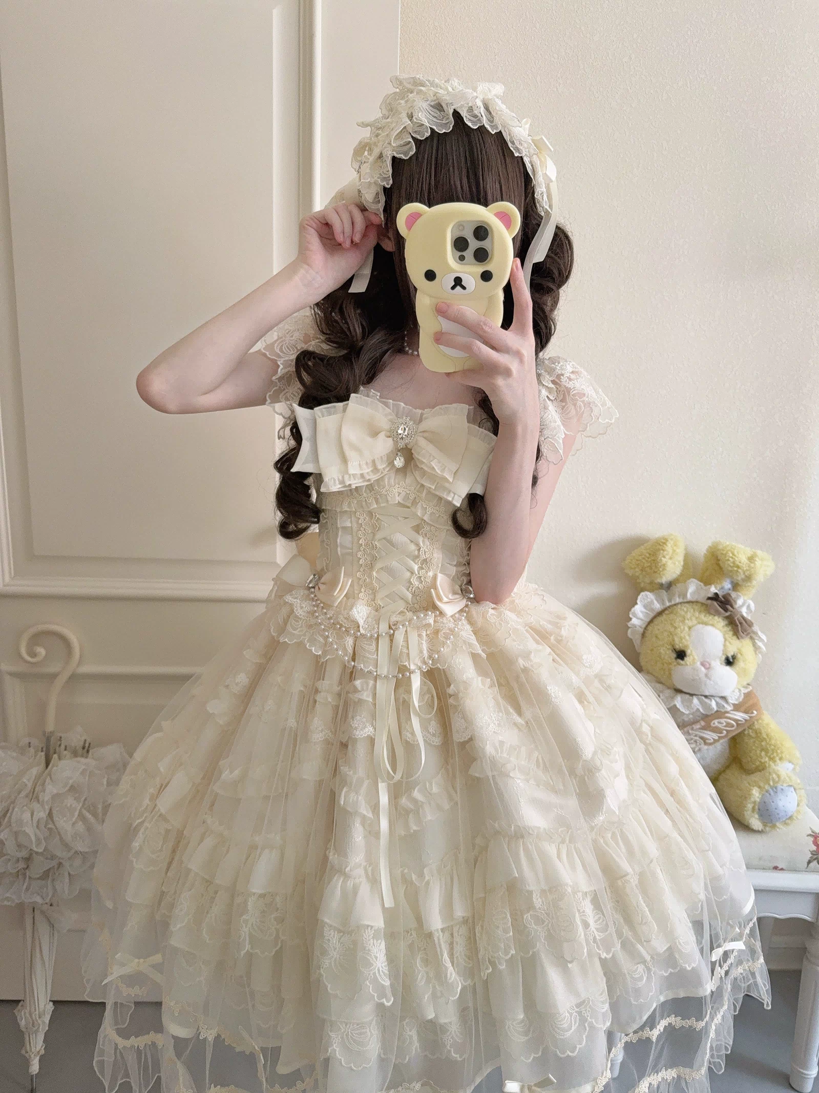 Eternal Vow - Wedding Lolita JSK, Detachable Overlay