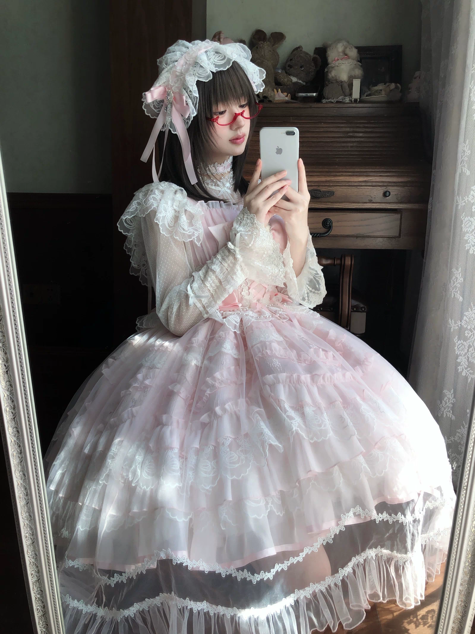 Eternal Vow - Wedding Lolita JSK, Detachable Overlay