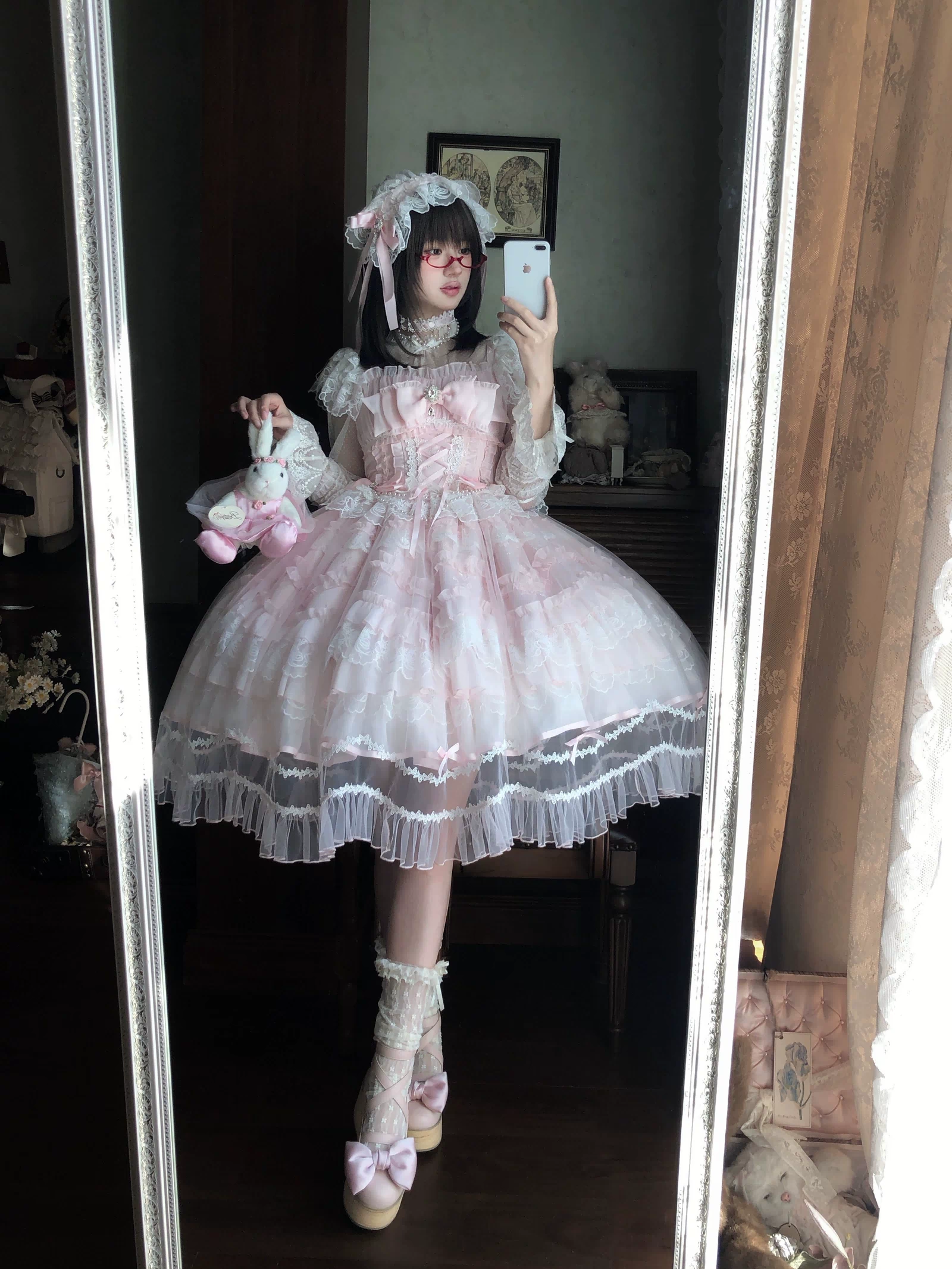 Eternal Vow - Wedding Lolita JSK, Detachable Overlay