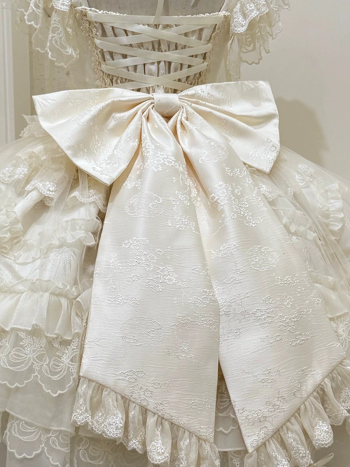 Eternal Vow - Wedding Lolita JSK, Detachable Overlay 44248:800946