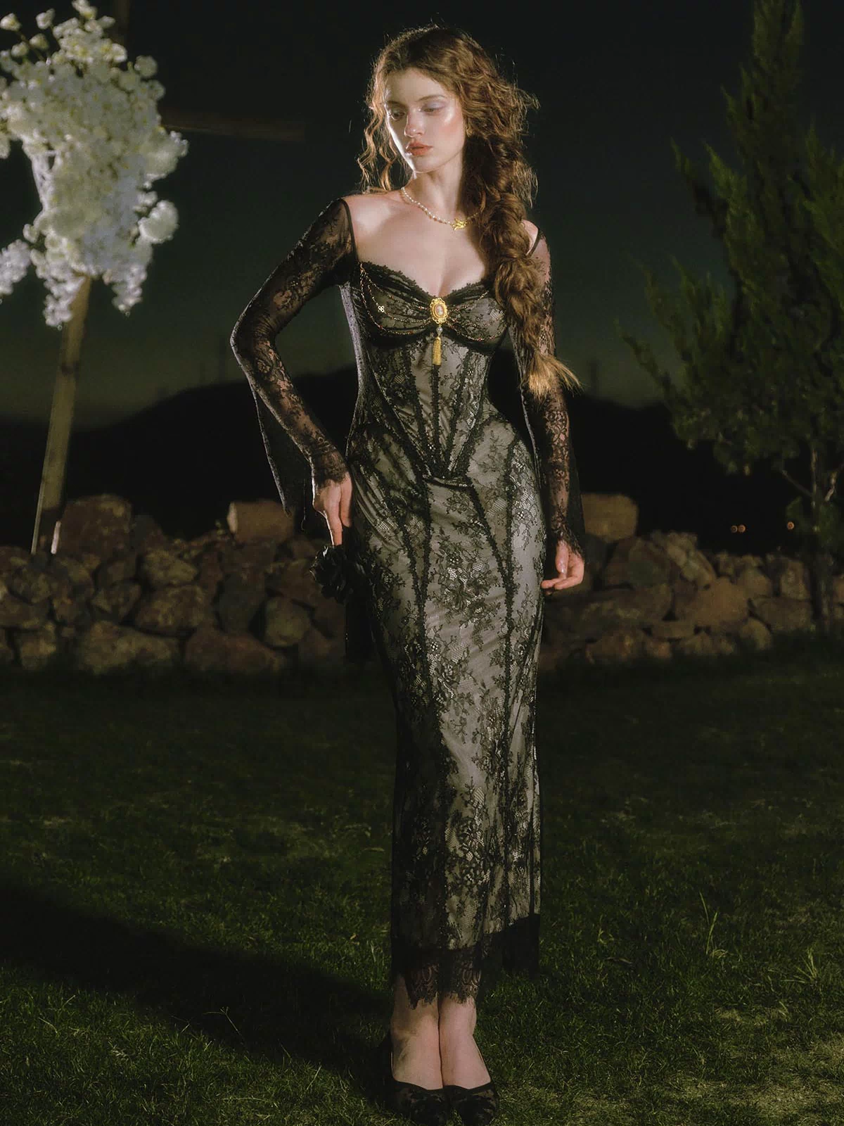 Wings of Losie Corset Dress 2.0(Black)