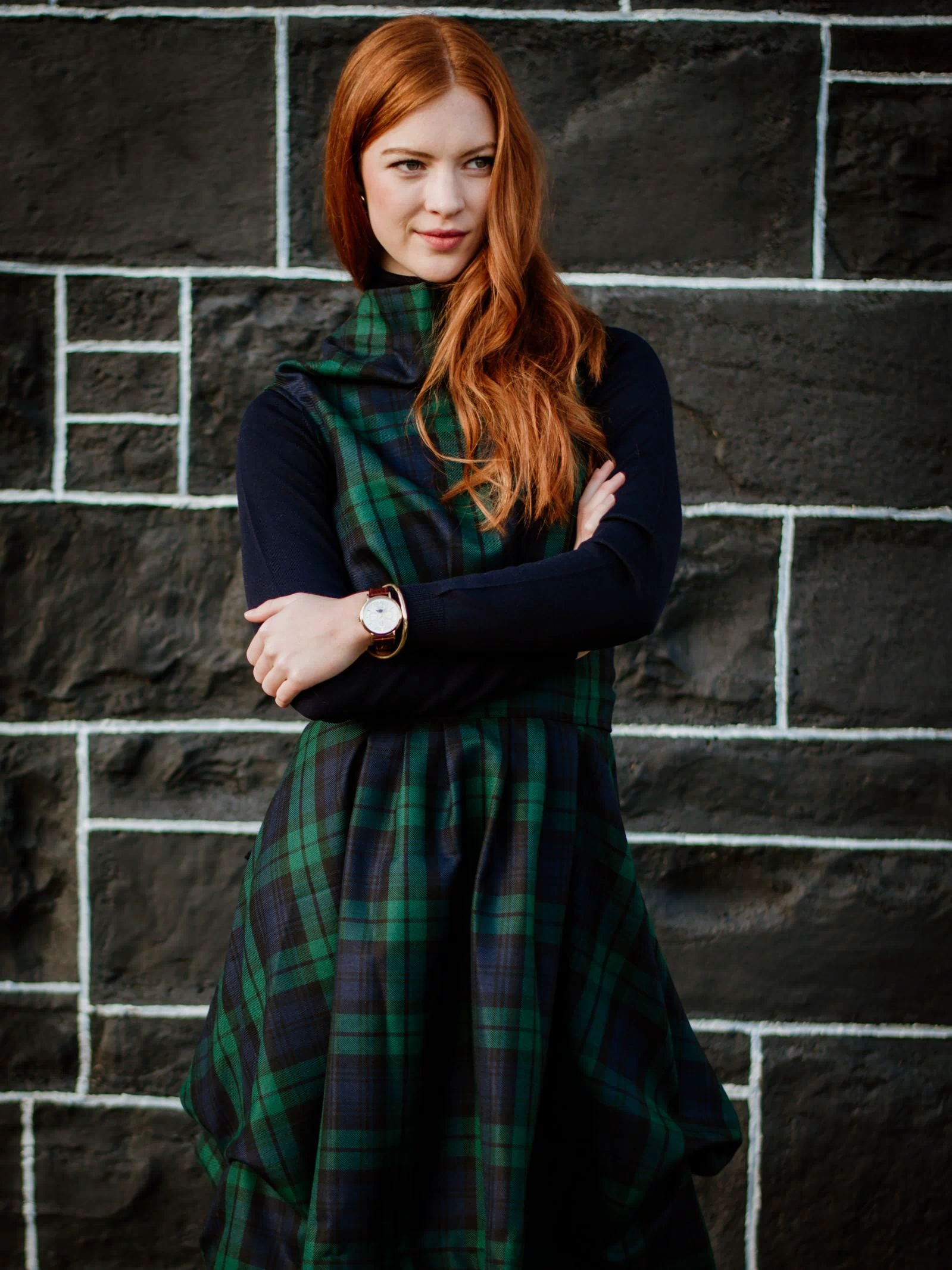 Reversible Wool Wrap Dress