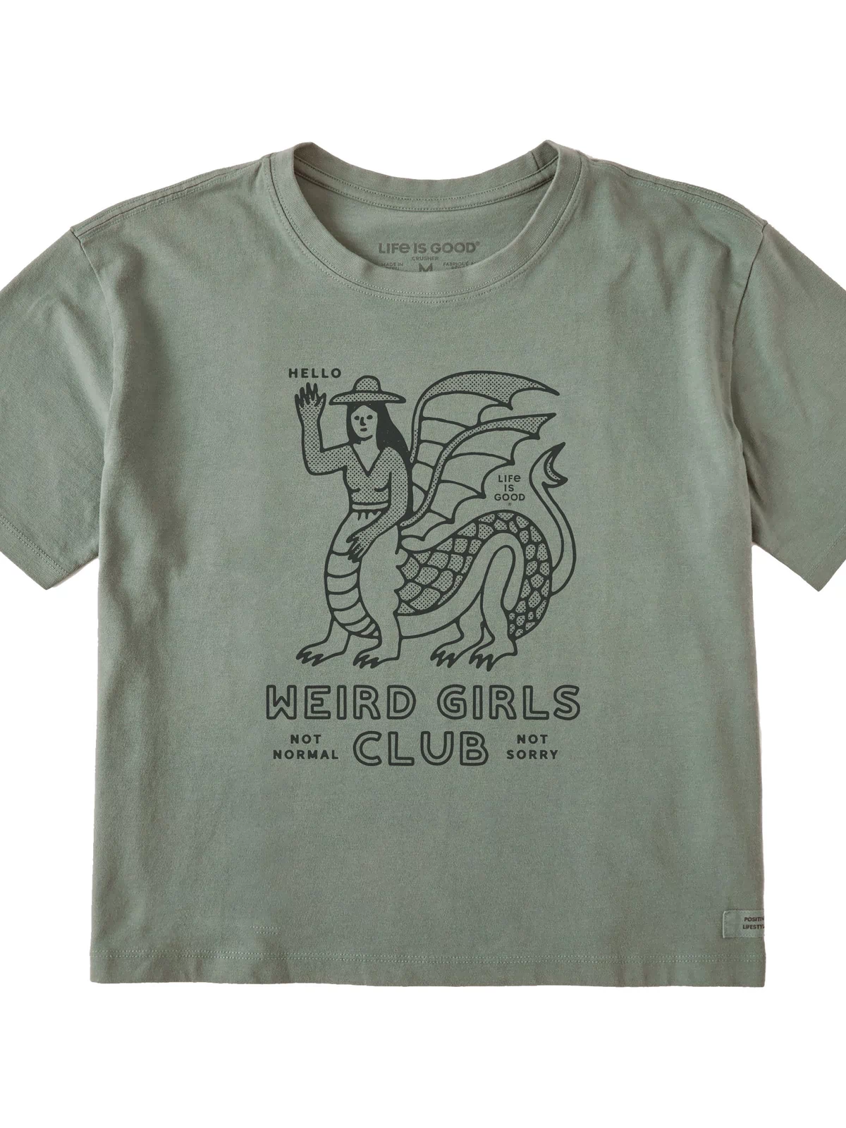 Women's Weird Girls Club Short Sleeve Crusher Boxy Tee