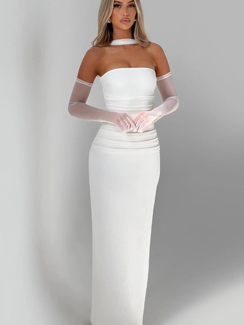 Yulia Maxi Dress - Ivory Dress Babyboo Fashion Premium Exclusive Design