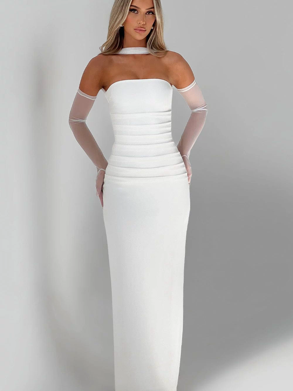 Yulia Maxi Dress - Ivory Dress Babyboo Fashion Premium Exclusive Design