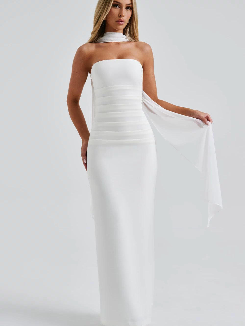 Yulia Maxi Dress - Ivory Dress Babyboo Fashion Premium Exclusive Design