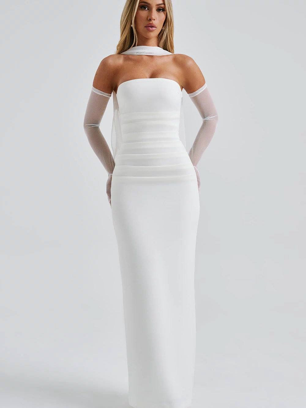 Yulia Maxi Dress - Ivory Dress Babyboo Fashion Premium Exclusive Design
