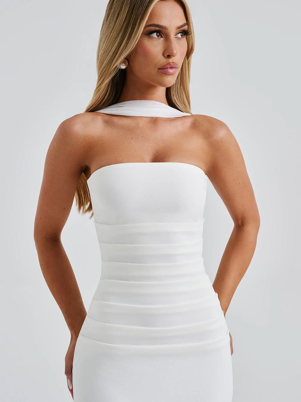 Yulia Maxi Dress - Ivory Dress Babyboo Fashion Premium Exclusive Design